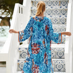 Kimono de plage imprimé d’été grande taille