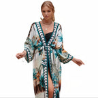 Kimono de plage multicolore au style africain