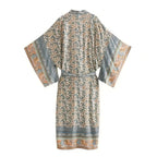 Kimono de plage muni d’une ceinture au style bohème