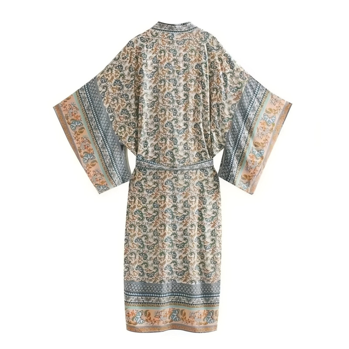 Kimono de plage muni d’une ceinture au style bohème