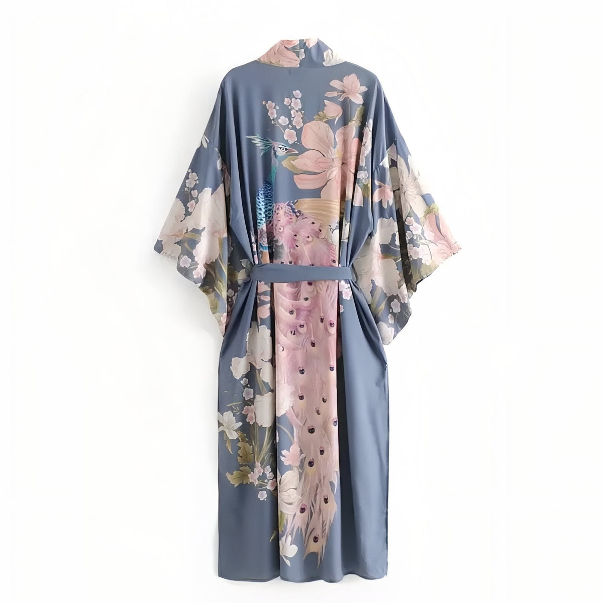 Kimono de plage orné d'un imprimé floral