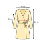 Kimono de plage paré de teintes printanières