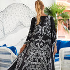 Kimono d’été imprimé de plage grande taille