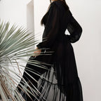 Kimono élégant et uni pour la plage