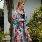 Kimono imprimé estival au format grande taille de plage