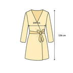 Kimono long aux motifs léopard et zèbre de plage