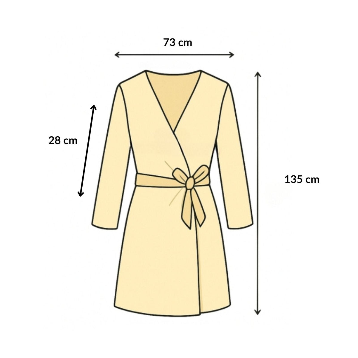 Kimono manches longues de plage au style tie and dye