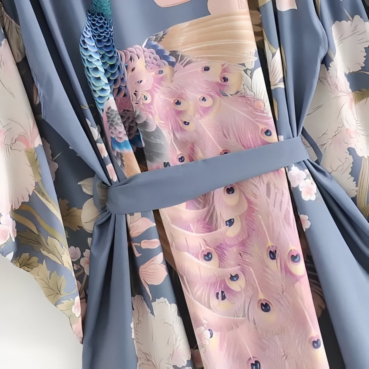 Kimono pour la plage au motif floral imprimé