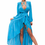 Kimono uni de style chic balnéaire