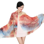 Large foulard de soie