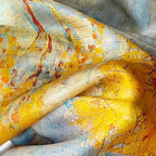Large foulard en satin
