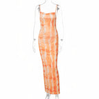 Longue robe moulante estivale
