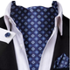Blau mit Blumen