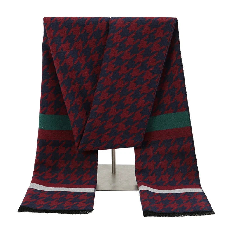 Modèle long d’écharpe masculine