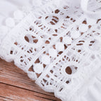 Paréo coupe kimono longue à ceinture en dentelle