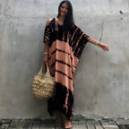Paréo façon robe à motifs ethniques