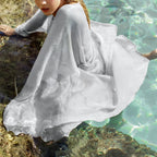 Paréo long pour la plage façon kimono