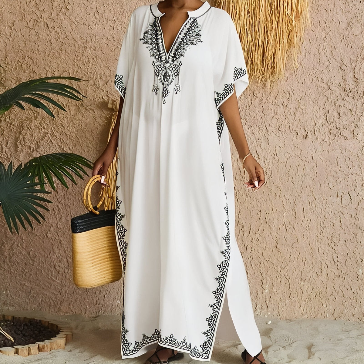 Paréo oriental pour femme coupe caftan