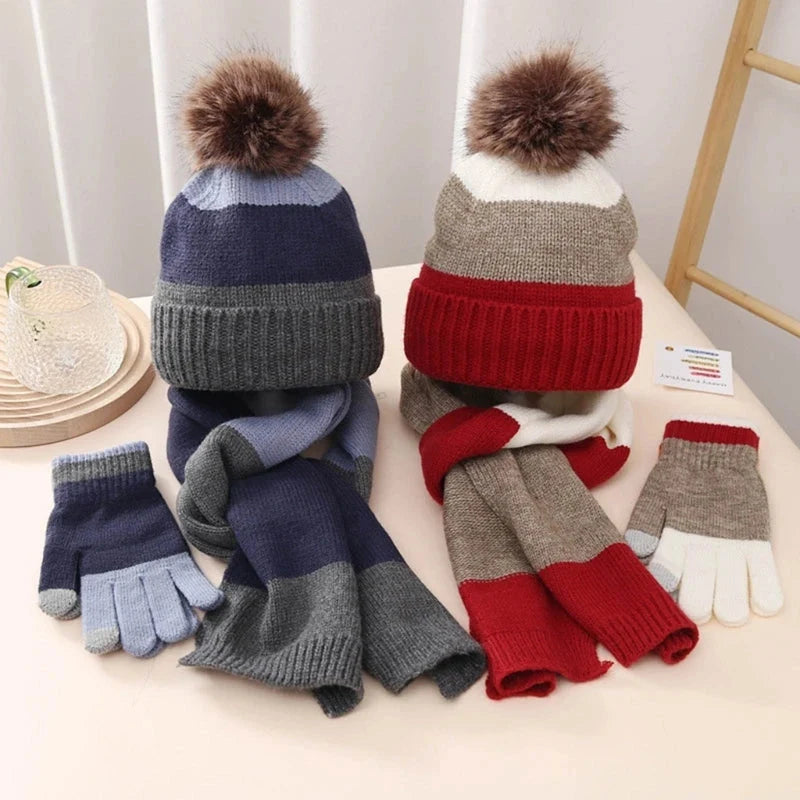 Parure écharpe gants et bonnet enfant