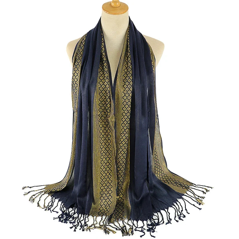 Pashima féminin à nouer en foulard