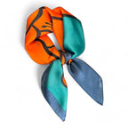 Petit foulard carré en couleur