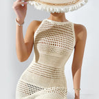 Petite robe en maille pour la plage