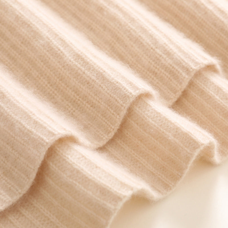 Poncho cachemire de coupe courte