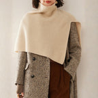 Poncho de cachemire court