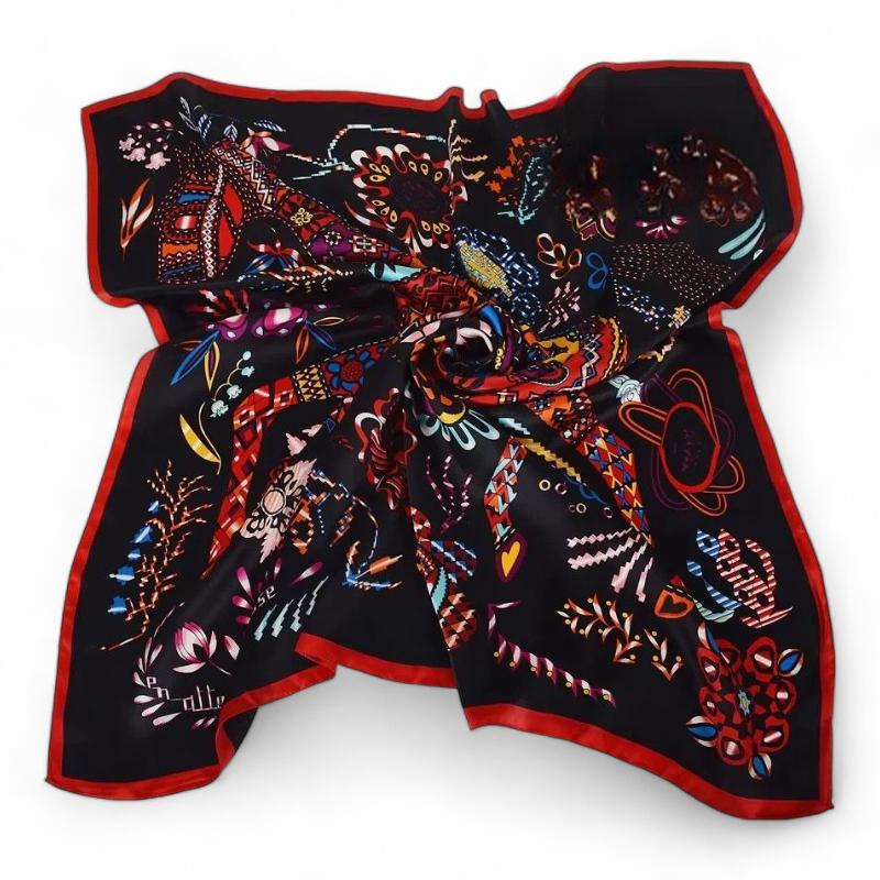 Pour femme, foulard en soie