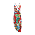 Robe à imprimé tropical esprit plage