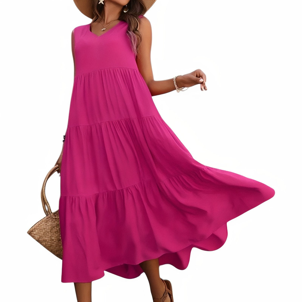 Robe à volant pour la plage