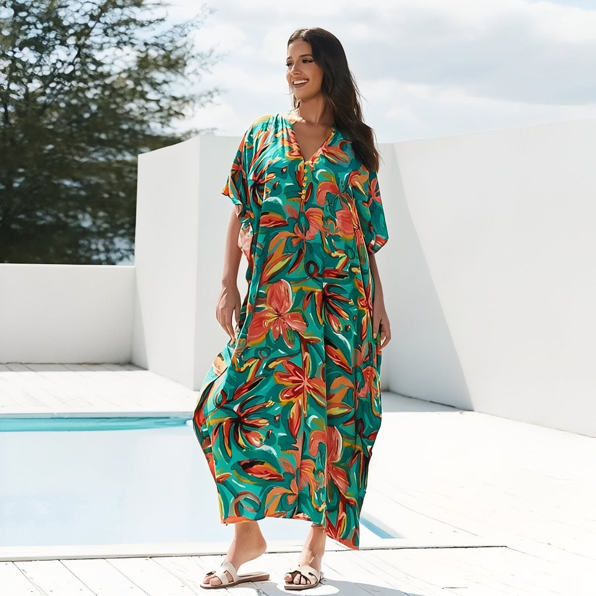Robe ample de plage extra large
