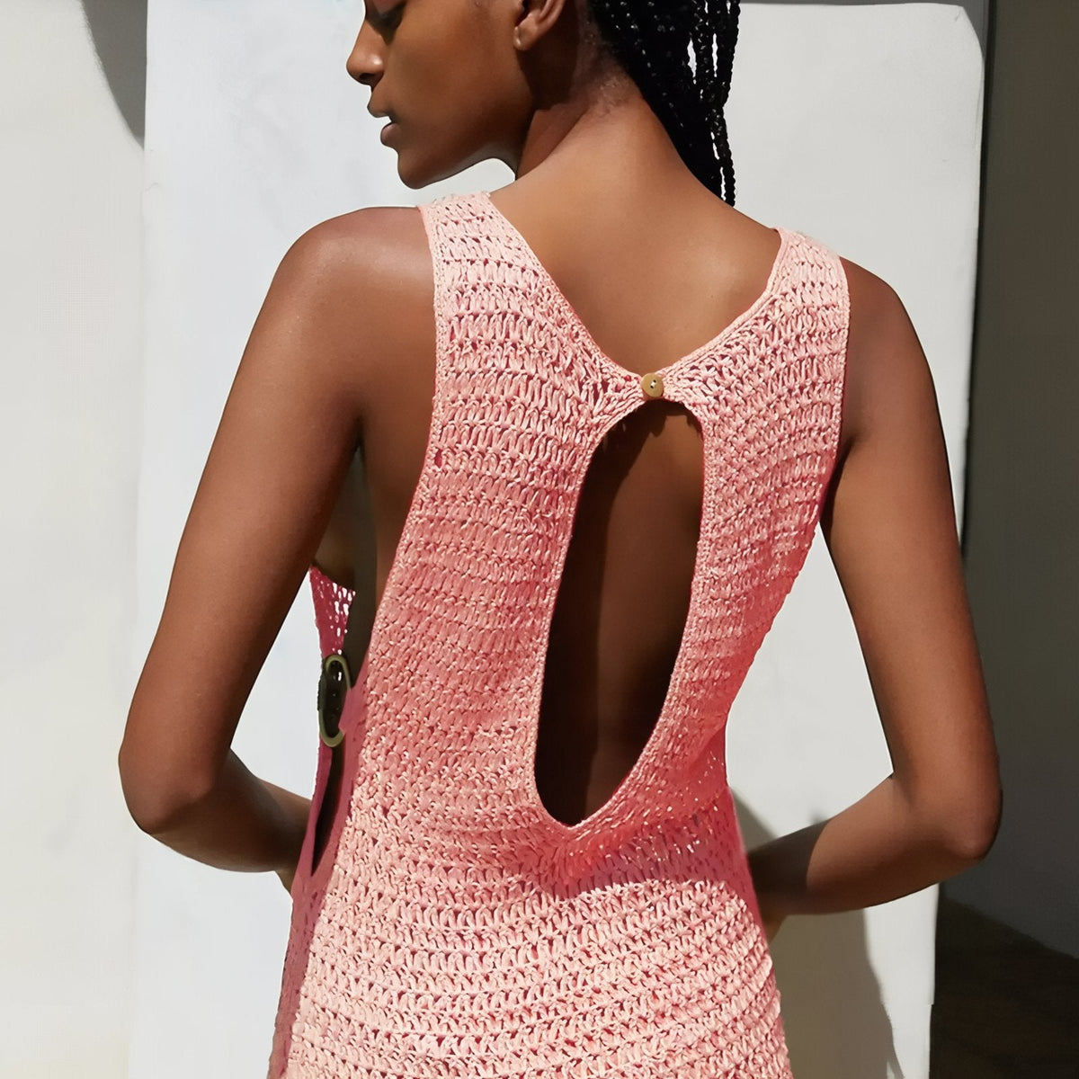 Robe au crochet pour la plage, sexy et légère