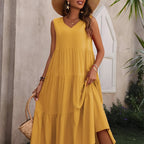 Robe balnéaire à volant