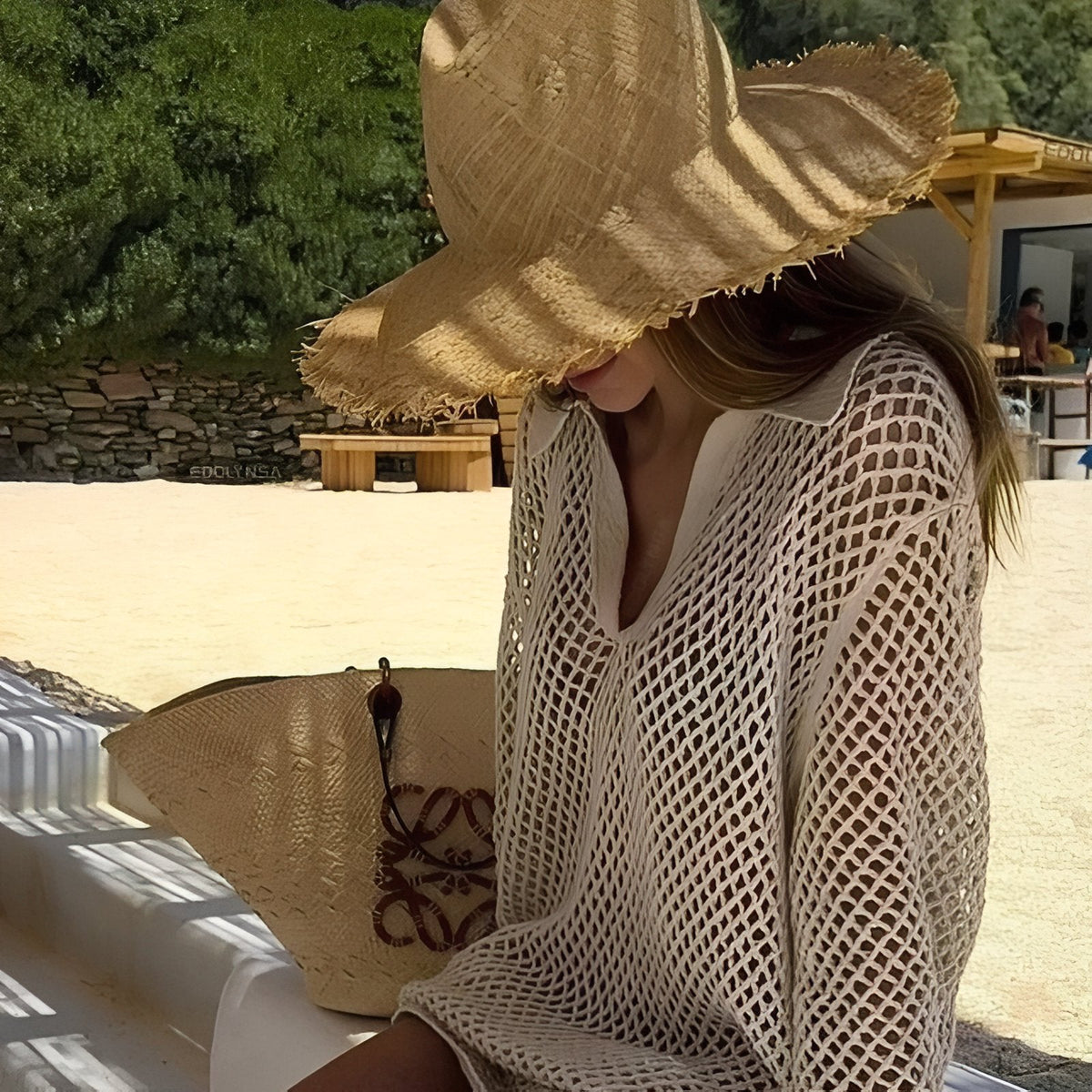 Robe balnéaire en maille