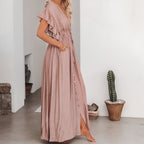 Robe balnéaire silhouette oversize
