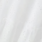 Robe bohème blanche longue de plage à dentelles brodées
