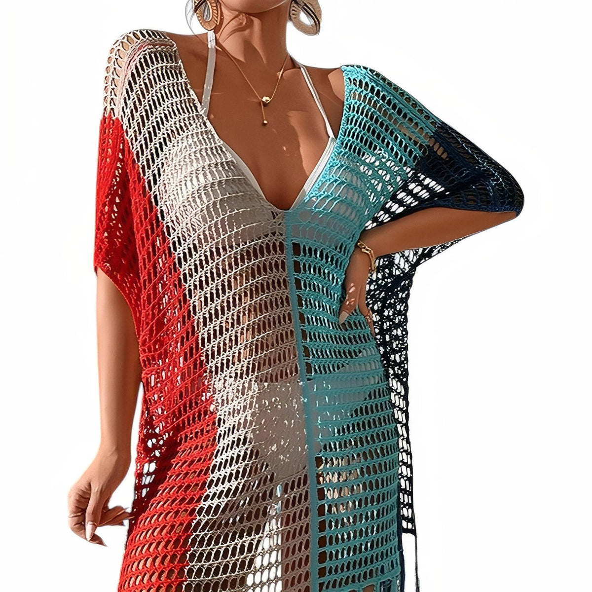 Robe coupe paréo en maille