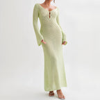 Robe de bord de mer chic en crochet ajouré