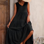 Robe de plage agrémentée d'un volant