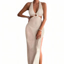 Robe de plage ajourée en crochet