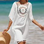 Robe de plage arborant un motif attrape-rêve