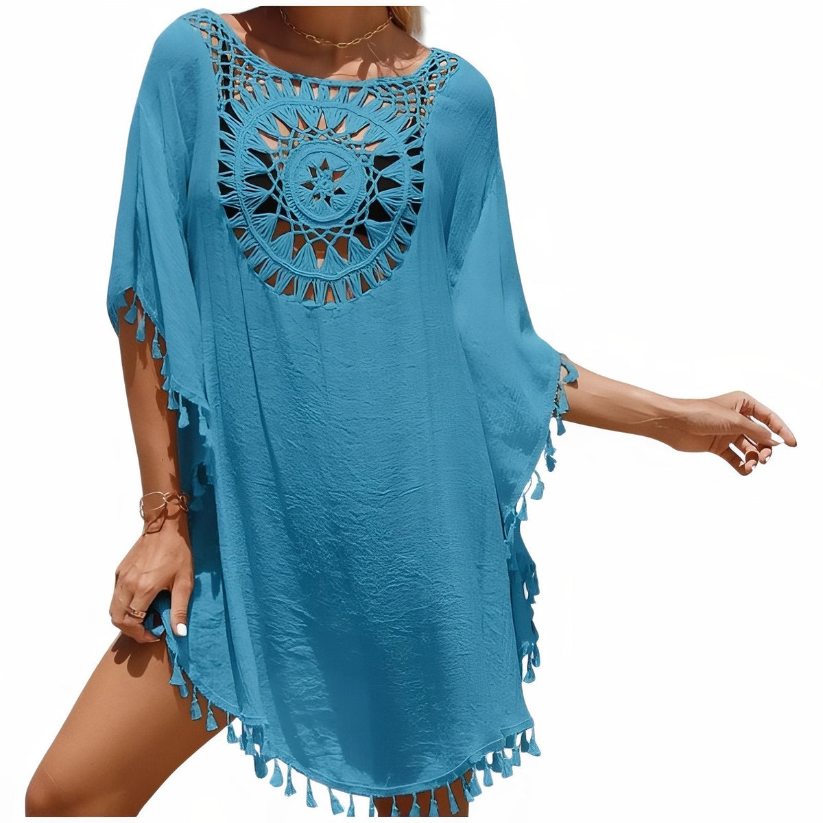 Robe de plage au décor attrape-rêve