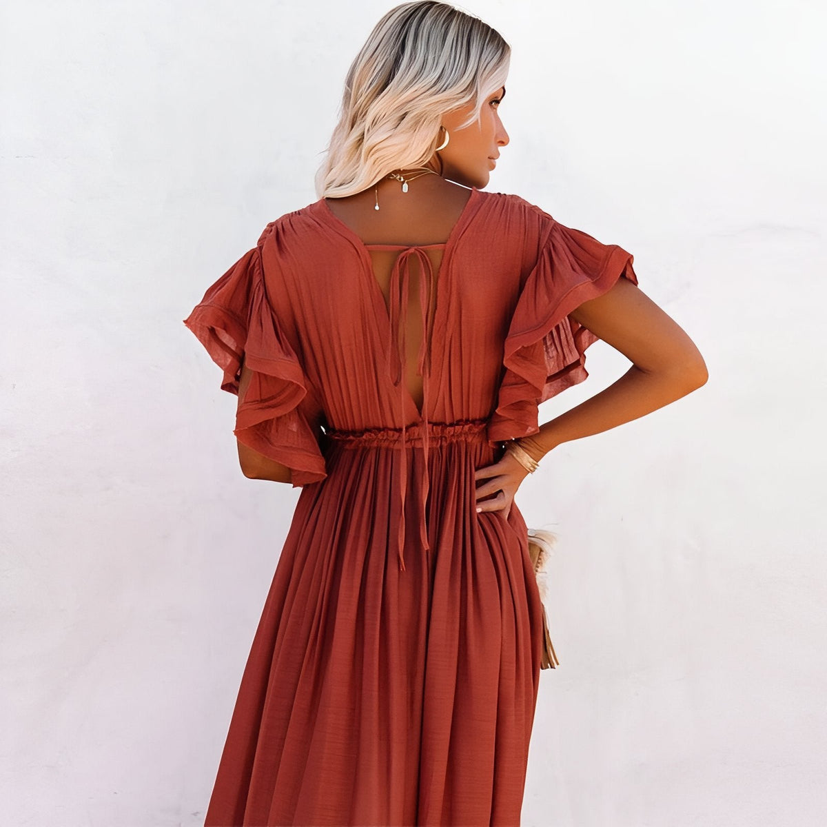 Robe de plage avec coupe ample