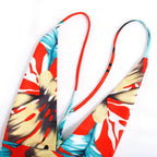 Robe de plage avec motif tropical