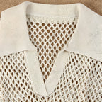 Robe de plage confectionnée en maille