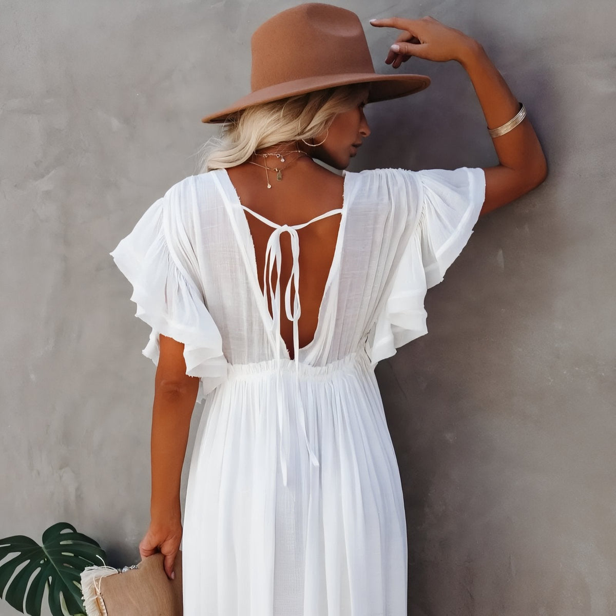 Robe de plage de forme ample