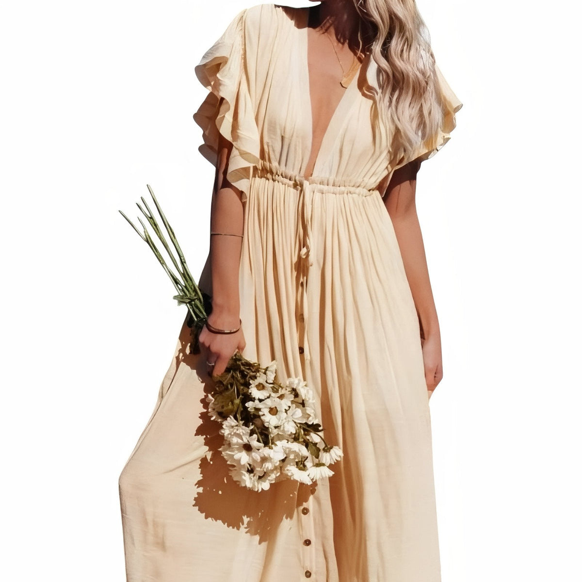 Robe de plage forme oversize