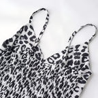 Robe de plage imprimée léopard