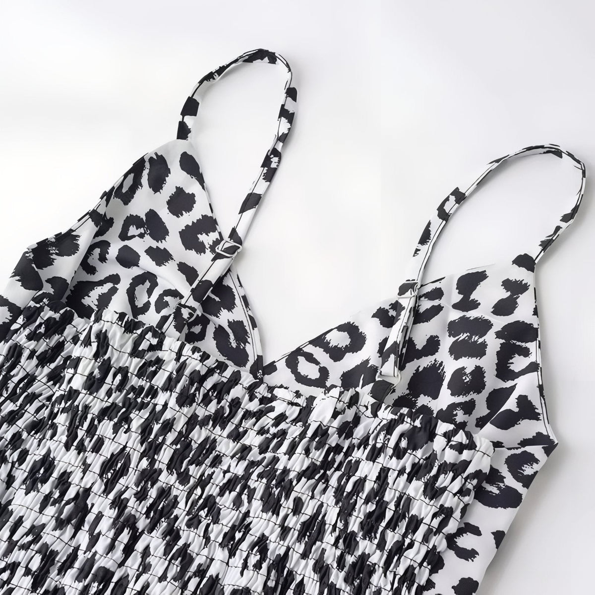 Robe de plage imprimée léopard
